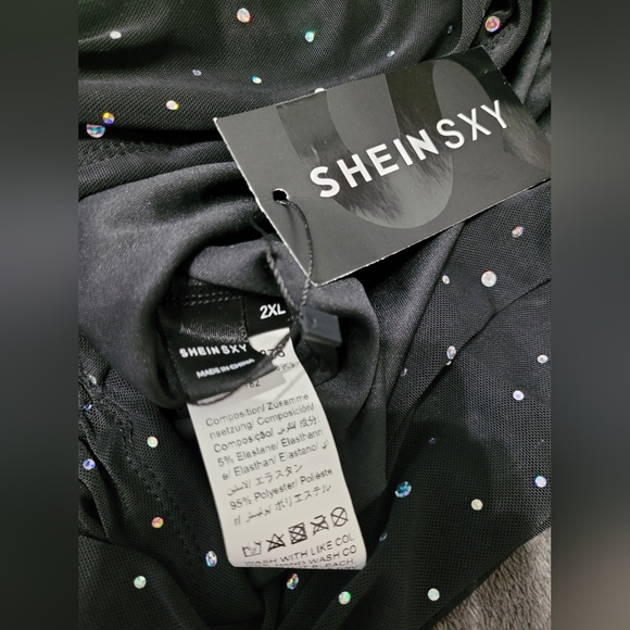 Sparkly Rushed Mini Dress - Picture 4 of 4